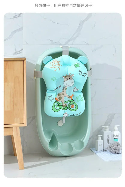 Baby Bathtub Bath Seat Support Mat bath And Shower Air Cushion Bed Non-Slip Bathtub Mat Newborn Bebe Safety Security Bath Seat