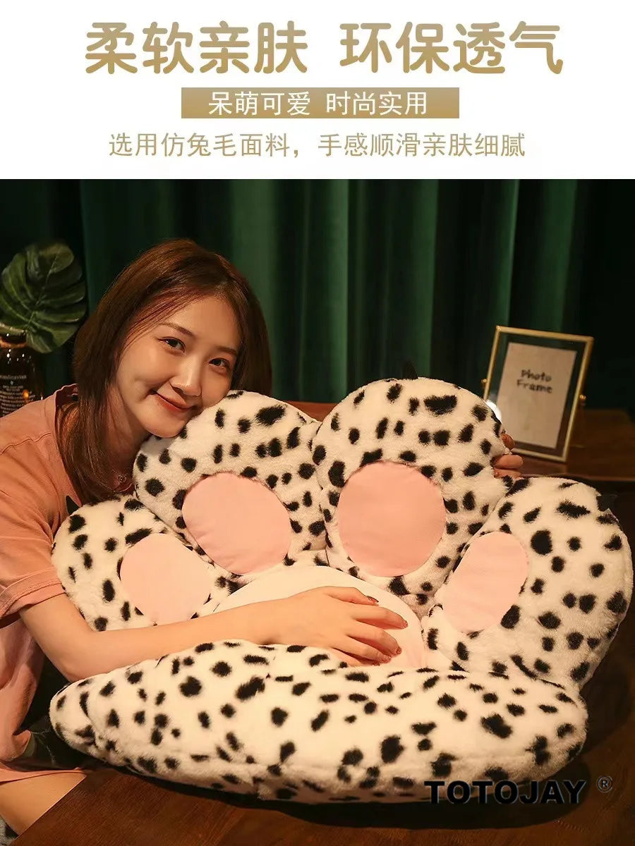 1PC 2 Sizes Soft Paw Pillow Animal Seat Cushion Stuffed Plush Sofa Indoor Floor Home Chair Decor Winter Children Girls Gift