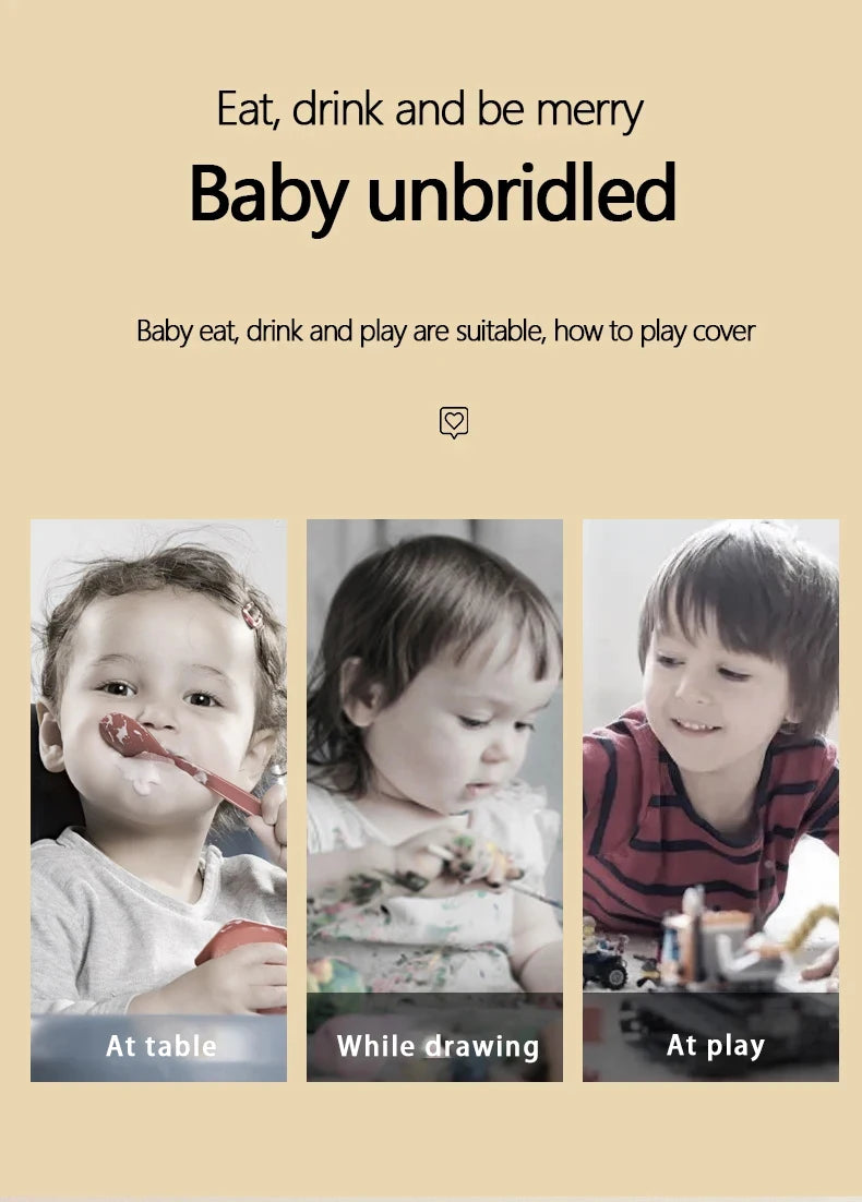 Baby Food Overalls Waterproof Children's Bibs Boys And Girls Drool Towel Four Seasons Long Sleeve No-Wash Apron