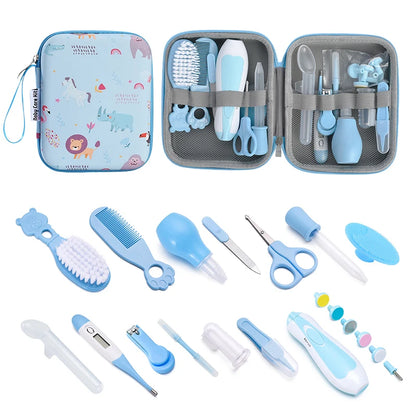 Baby Care Essentials Set Nail Clippers Newborn Nursery Care Kit HairBrush Comb Baby Healthcare Grooming Kit for Newborn Girl Boy
