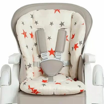 Baby Kids Highchair Cushion Pad Mat Booster Seats Cushion Pad Mat Feeding Chair Cushion Pad Stroller Cushion Mat Cotton Fabric