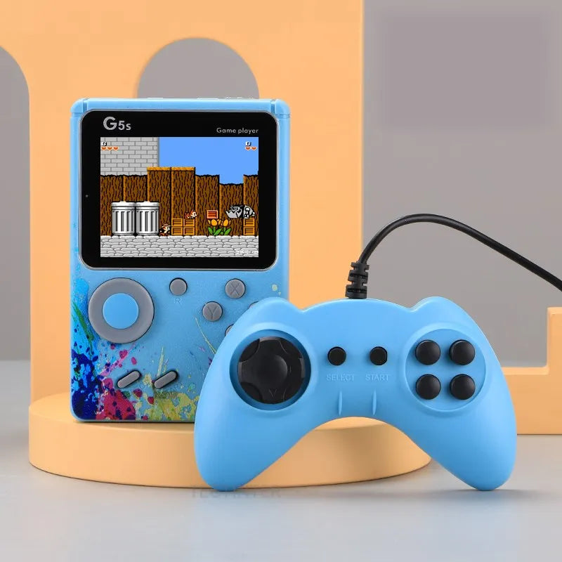 G5S 2.4 Inch Video Game Console Mini Portable Retro TV Handheld Game Player Built-in 500 Games AV Output Support 2 Player