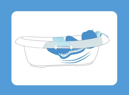 Baby Bath Mat Newborn T-Net Adjustable Newborn Bathtub Net Bath Protector Bath Accessories Baby Products Foldable Mat and Shower