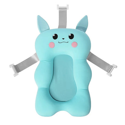 Baby Shower Bath Tub Pad Non-Slip Bathtub Seat Support Mat Newborn Safety Security Bath Support Cushion Foldable Soft Pillow