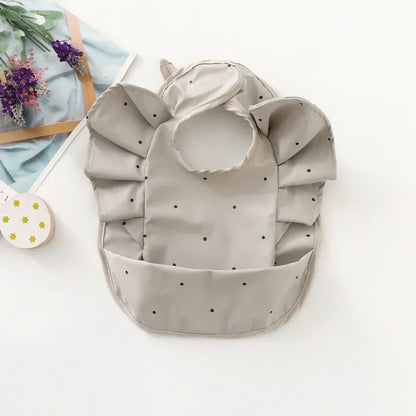 Waterproof Baby Bibs Cartoon Girl Boy Infant Meals Bib Anti-dirty Saliva Bibs with Angel Wings Baby Feeding Stuff Children Smock
