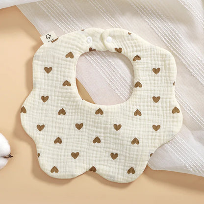Baby Bibs Cartoon Gauze Muslin Baby Kids Bandana Feeding Burp Cloth Soft Newborn Infant Saliva Towel Baby Girl Boy Accessories