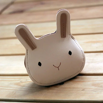 New Cartoon Animal Kids Mini Bags PU Leather Shoulder Bag Cute Bunny Bag for Children Soft Bunny Kids Toddler Girls Boy Purse