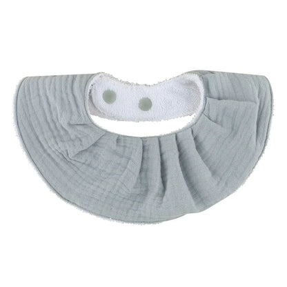 Double Layers Cotton Baby Feeding Bibs Cartoon Printed Newborn Burp Cloth Saliva Towel Scarf for Stuff Shower Gifts