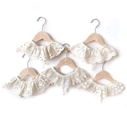 Baby Bib Lace Baby Accessories Korean Kids Lace Collar Cute Hollow Female Baby Bib scarf  baby bib scarf  scarf