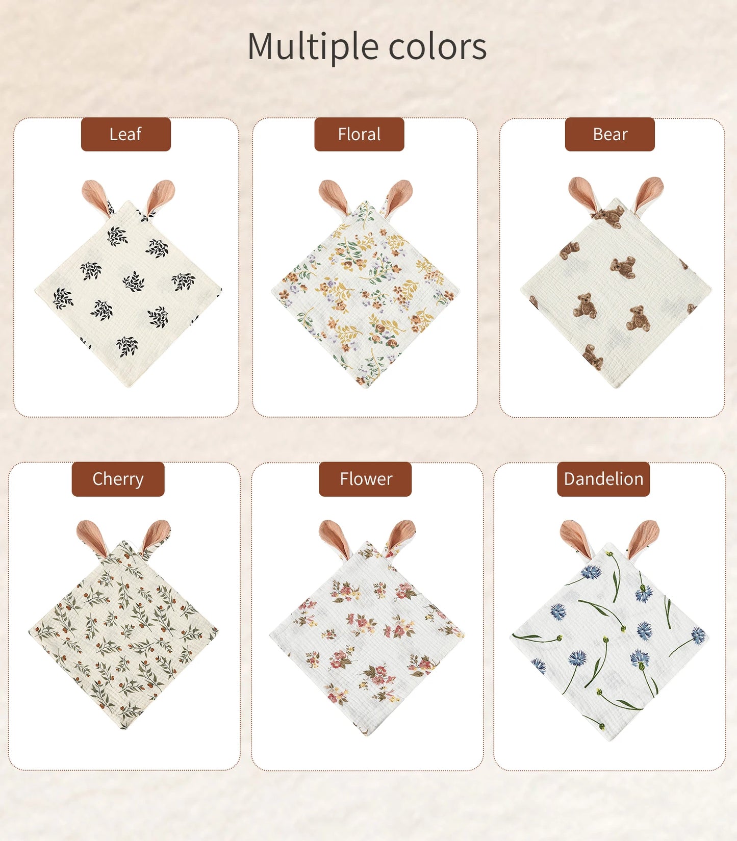 Baby Saliva Towels Cartoon Print Muslin Hand Face Wipes Newborn Bib Kids Handkerchief Toddler Soft Washcloth Burp Cloth