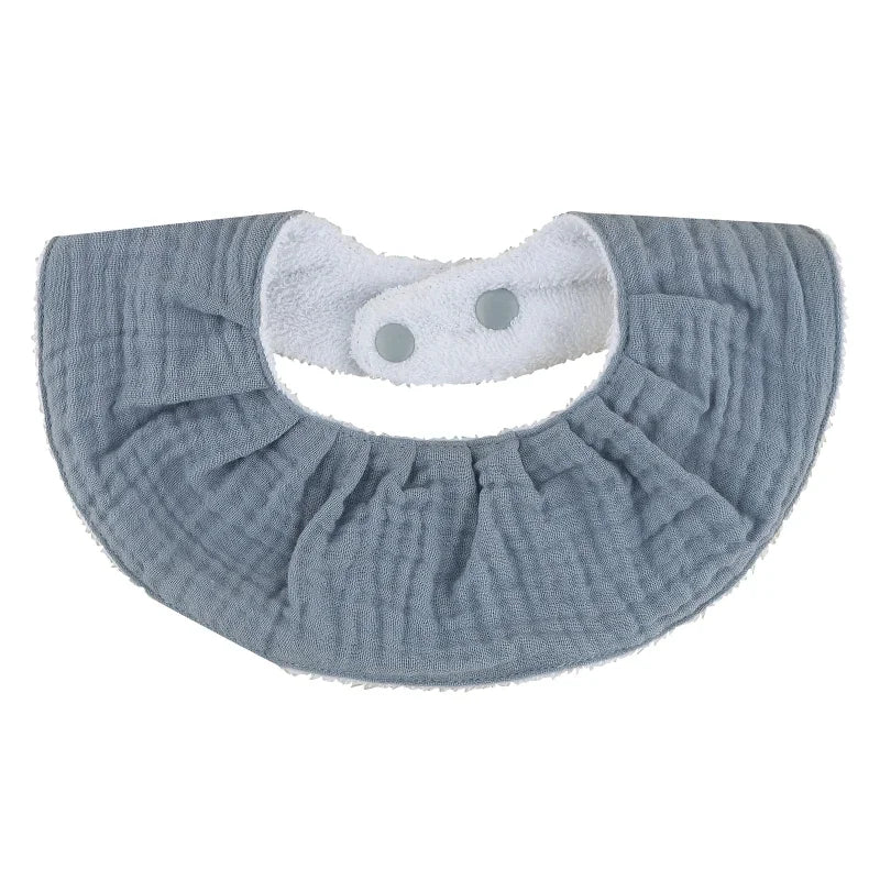 Double Layers Cotton Baby Feeding Bibs Cartoon Printed Newborn Burp Cloth Saliva Towel Scarf for Stuff Shower Gifts