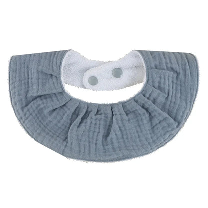 Double Layers Cotton Baby Feeding Bibs Cartoon Printed Newborn Burp Cloth Saliva Towel Scarf for Stuff Shower Gifts