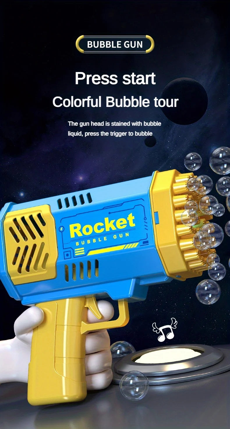 40 Hole Bubble Machine Fully Automatic Bubble Blowing Light Outdoor Bubble Machine without Battery without Bubble Water