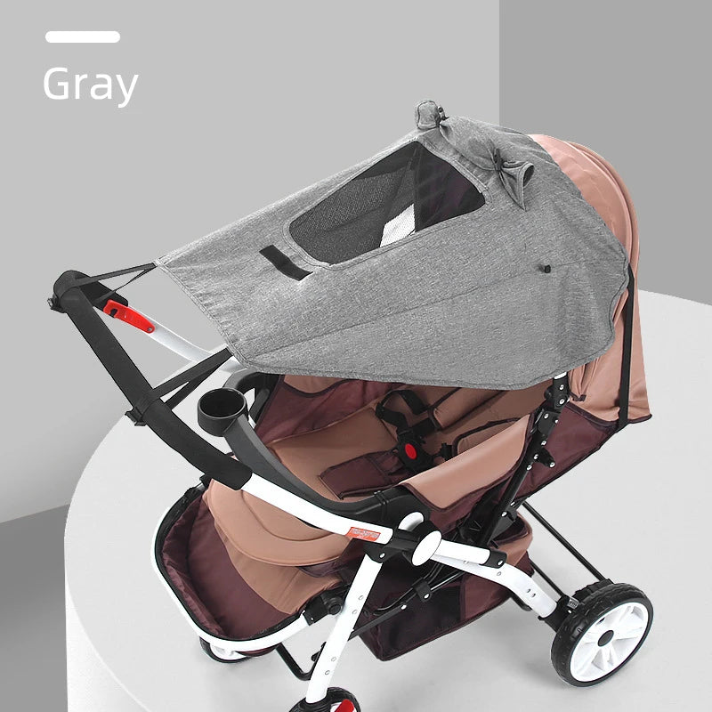 Universal Baby Stroller Accessories Sun Shade UV Protection Sunshade Carriage Canopy Cover for Prams Infants Car Seat Sun Visor