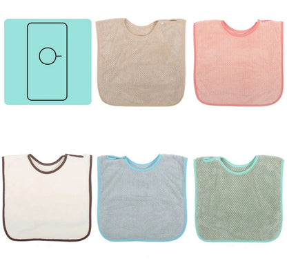 Kids Feeding Eating Apron Baby Saliva Towel Waterproof Infant Bibs Boys Girls Ruffle Towel Toddler Newborn Burp Cloths Water