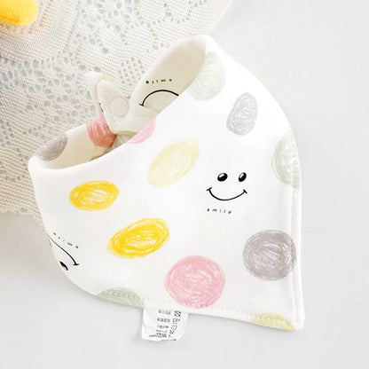 Baby Bibs Cotton Cute Animal Print Saliva Towel Bandana Bibs Newborn Teething Drooling Bib Unisex Feeding Apron For Boy Girl