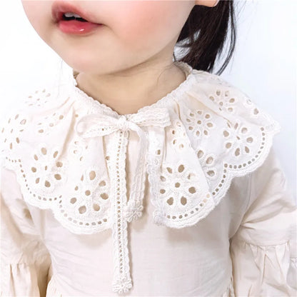 Baby Bib Lace Baby Accessories Korean Kids Lace Collar Cute Hollow Female Baby Bib scarf  baby bib scarf  scarf