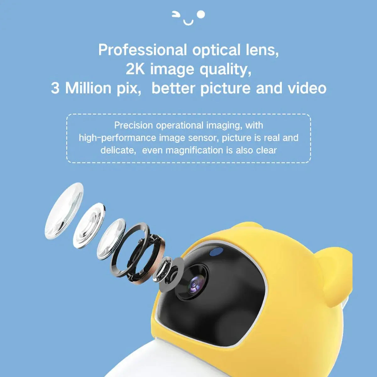 TUYA 5 Inch Video Baby Monitor with Camera PTZ Zoom 3MP Babyphone Cam Security Protection Surveillance Cam Temperature Sensor