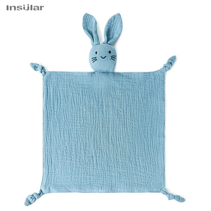 Muslin Baby Comfort Towel Cotton Comforter Blanket Soft Newborn Sleeping Dolls Kid Sleep Toy Soothe Appease Towel Bib