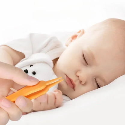 Baby Dig Booger Clip Infants Ear Nose Navel Clean Tools Kids Safety Tweezers Cleaning Forceps Toddler Nasal Cavity Care Supplies