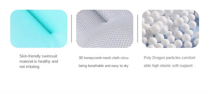 Baby Shower Bath Tub Pad Non-Slip Bathtub Seat Support Mat Newborn Safety Security Bath Support Cushion Foldable Soft Pillow