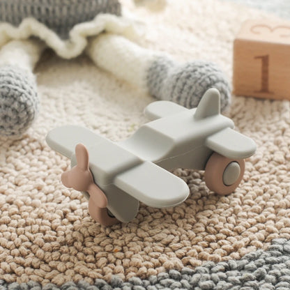 Montessori Baby Silicone Car Toys 0 12 Months Newborn Baby Things Silicone Baby Teether Toy Car  Educational Toy Silicone Blocks
