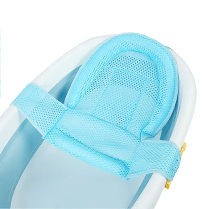 Baby Bath Mat Newborn T-Net Adjustable Newborn Bathtub Net Bath Protector Bath Accessories Baby Products Foldable Mat and Shower