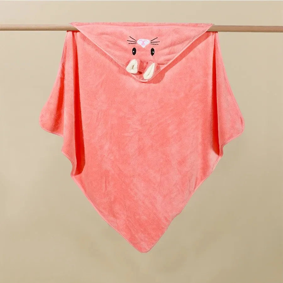 CuteCartoon Animals SoftCoral Velvet Absorbent Quick-Dry SimPle Style Bath Towel Daily Entertainment Dry